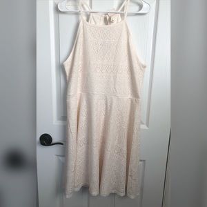 Cream halter dress